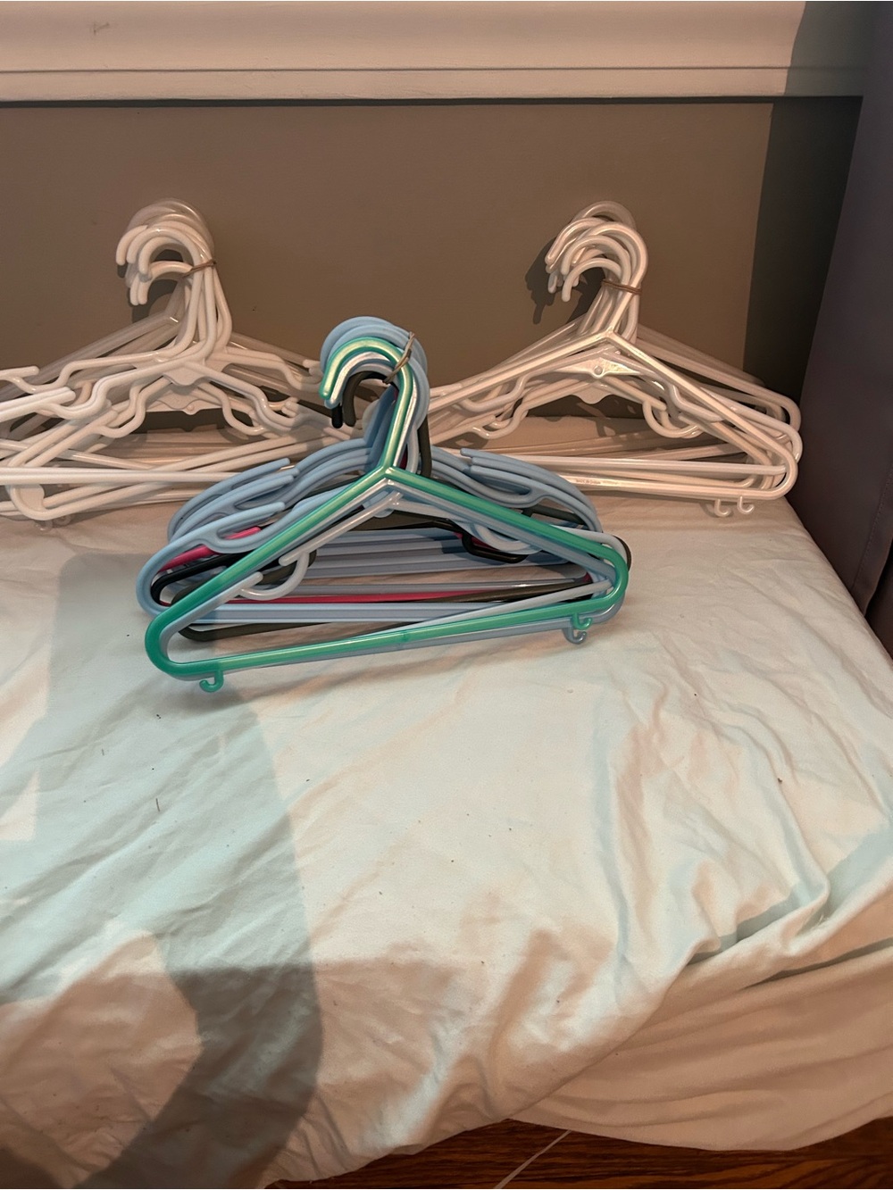 Multi-Color Plastic Clothing Hangers - Pack